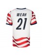 Spojené státy Timothy Weah #21 Domácí Dres MS 2026 Krátký Rukáv Spojené státy Timothy Weah #21 Domácí Dres MS 2026 Krátký Rukáv